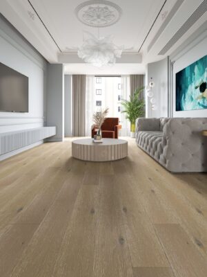 Oak Drift Wood Floor in Room Setup