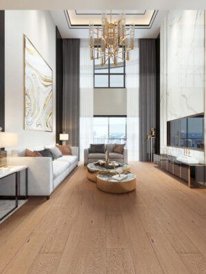 Oak Irish Tea Floor in Styled Room