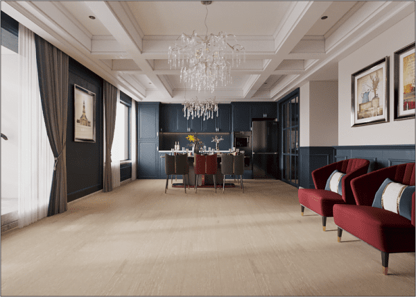 Oak Luna Floor in Contemporary Room