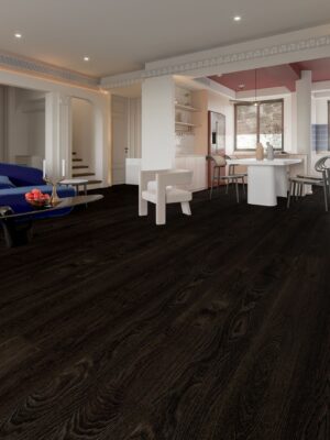 Oak Raven Floor in Stylish Room