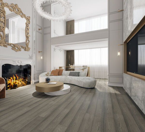 Oak Rocky Floor in Modern Interior