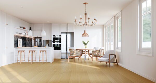 OAK-BLIZZARD staging with bright, modern room design.