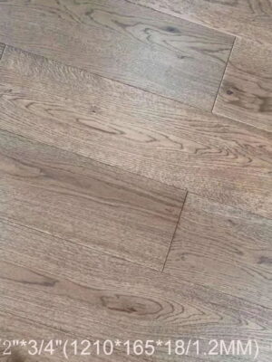 Clay flooring with warm earthy-toned wood finish.