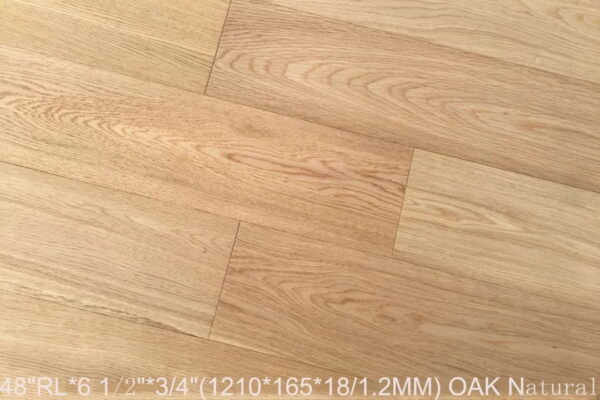 Oak Natural flooring with classic wood grain finish.