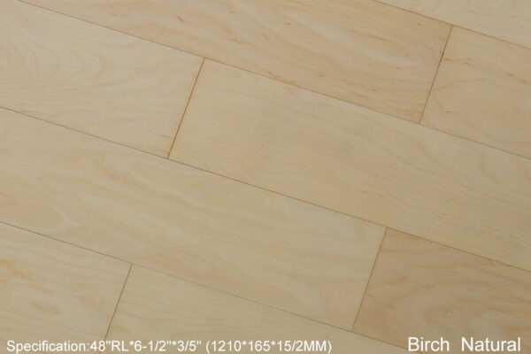 Birch Nature flooring with light wood grain texture.