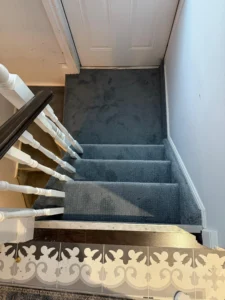 Carpet is placed on stairs toronto canda