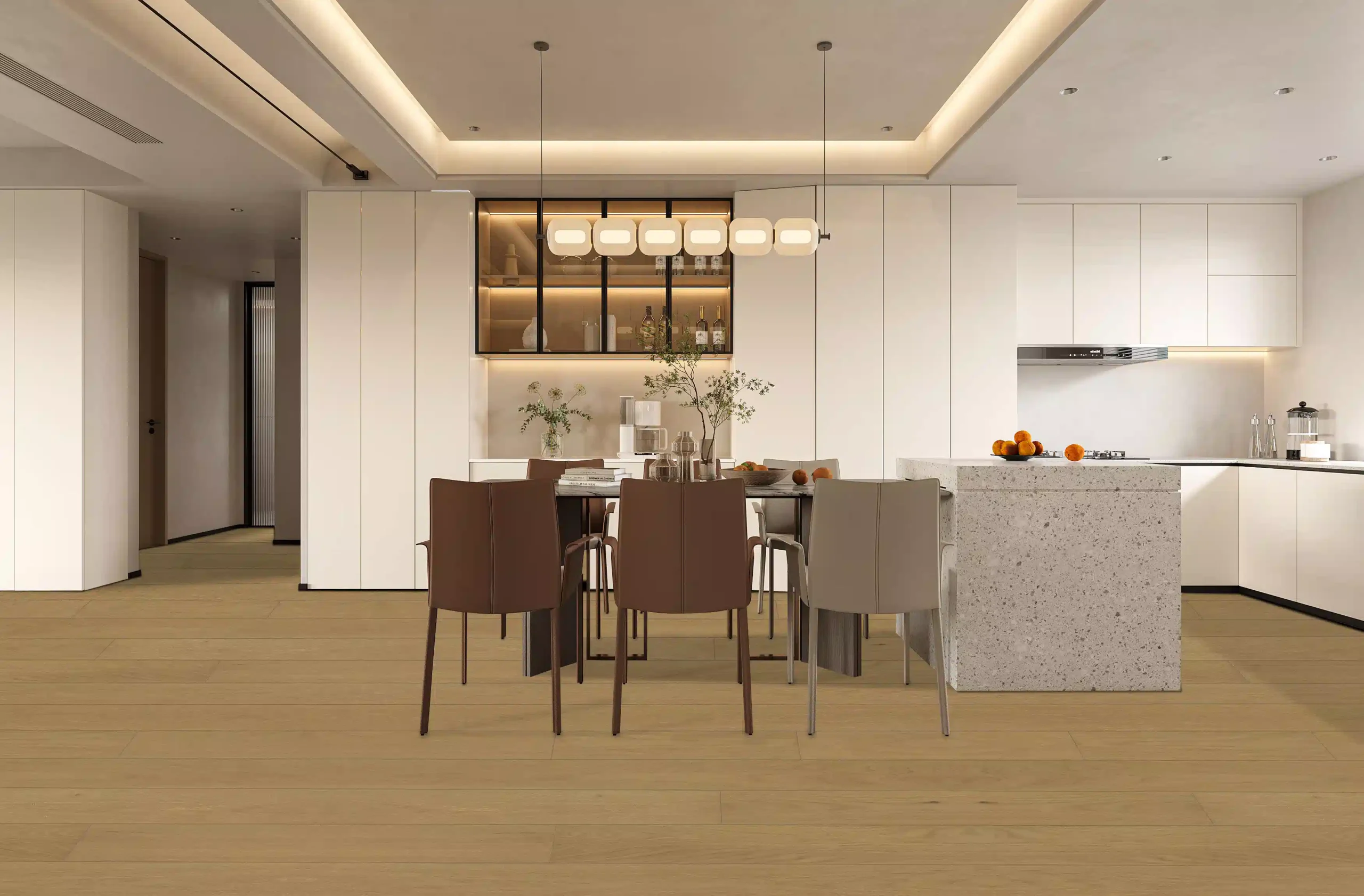 Oak Aurora 2mm Select and Better - 6 Inch Engineered Hardwood