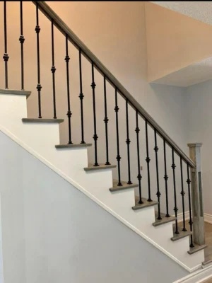 Grey Brown Staircase Double Ball Baluster
