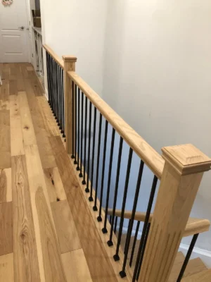 Oak Natural Hallway Railing